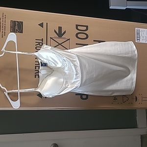 White windsor mini dress